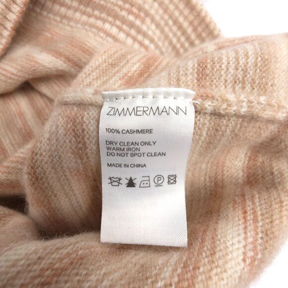 NEW Zimmermann 100% Cashmere Sweater Bishop Sleeve Striped Boho Quiet Luxury - Picture 6 of 6